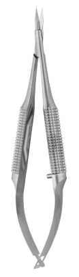 Vannas Spring Scissors Round Handle