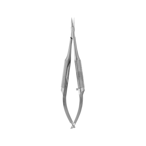 Vannas Spring Scissors Round Handle