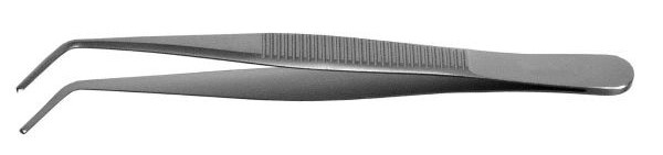 NAPOX Hooked tweezers Bent tip