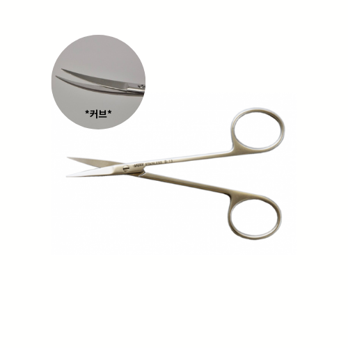 NAPOX Iris scissors curved both sharp