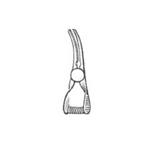 BULLDOG CLAMPS - 스프링불독클램프, 혈관감자 3.5cm 곡
